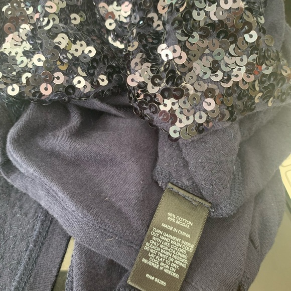 Express Blue ombré sequin Tank Top women’s size small - Picture 8 of 8